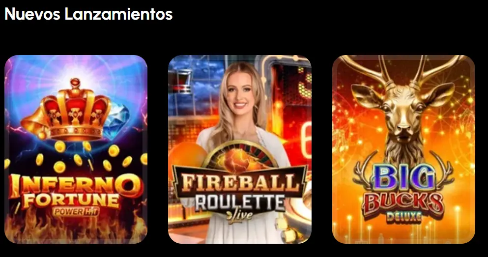 Nuevas tragaperras diciembre 2025 - Inferno Fortune PowerHit, Fireball Roulette Live, Big Bucks Deluxe en Spin Grande